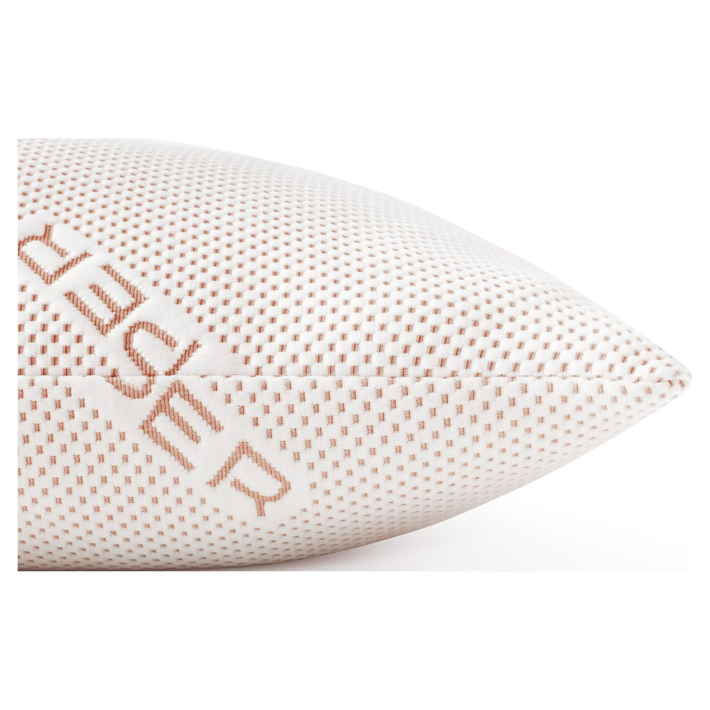 Orthopedic Support Copperloft King Bed Pillow, 2 Pack, Hypoallergenic - Orthopedic Shredded Foam Bed Pillow Set Detail