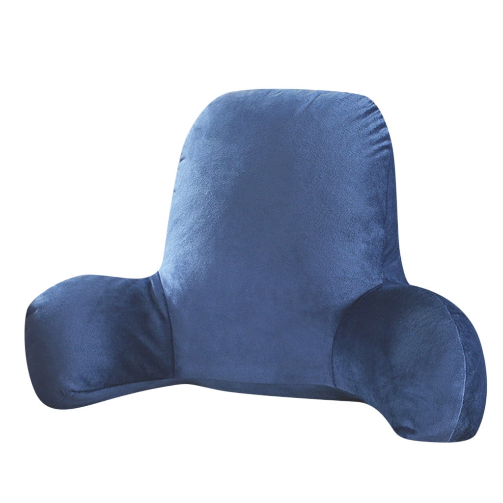 Ergonomic Memory Foam Backrest Pillow with Arms, Back Rest for Bed Sitting, Plush Big Backrest Lumbar Support Chair Cushion, Foam ... - Decorative Throw Pillow Cushion for Sofa & Bed Detail