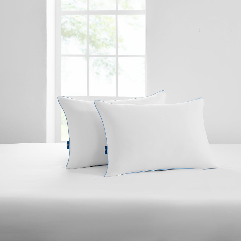 Decorative Plump Cool Nites Bed Pillow, Standard/Queen, 2 Pack - Hotel Quality Plush Sleeping Pillows Detail