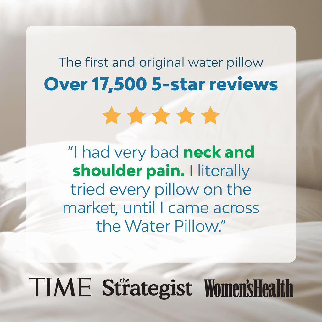 Fluffy Shredded Memory Foam Water Pillow - Adjustable Pillow for Neck Pain Relief, Pillow for Side, Back, and Stomach Sleepers, The O... - Hotel Quality Plush Sleeping Pillows Detail