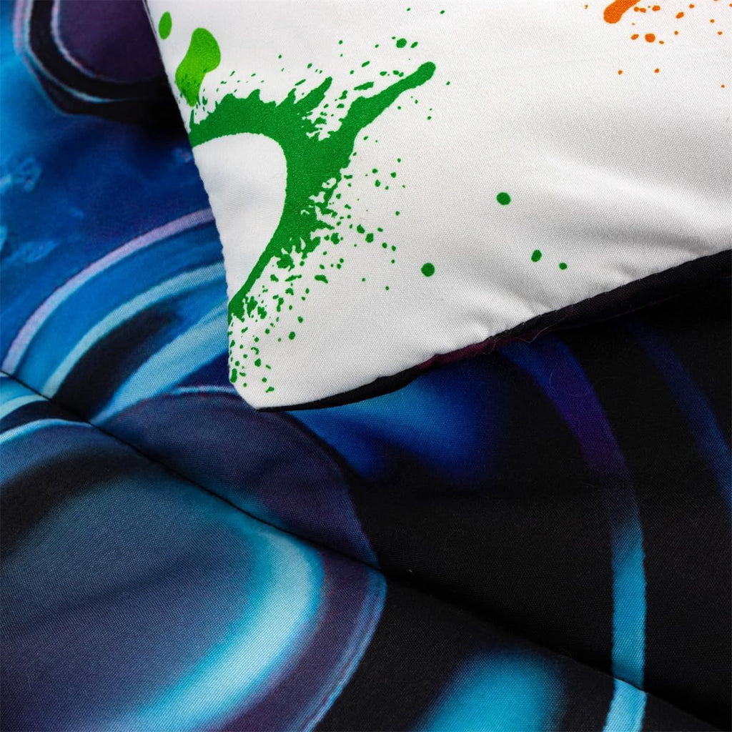 Heavyweight Warmth Game Console Comforter Set for Boys Girls Kids Space Universe Gaming Geometric Lightweight Microfiber Gamer Bedding S... - Hypoallergenic Ultra-Fluffy Quilt for Winter Detail
