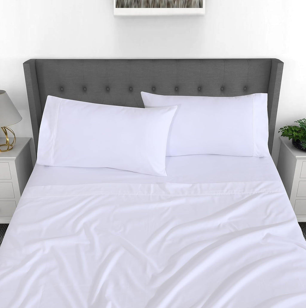 Breathable Luxury Set - Luxurious Silky Soft Microfiber Bedding - Cozy & Comfy - 15 inch Deep Pocket (Fits up to 17") Hotel Bed - 4 Pcs... - Luxury Bed Sheet Set with Deep Pockets Detail