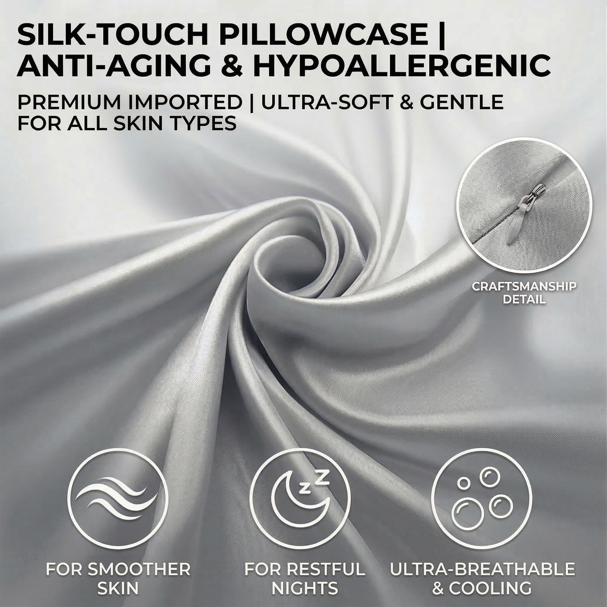 Ergonomic Memory Foam Memory Foam Contour Pillows - Neck Pain Relief, Orthopedic Cervical, Breathable Washable Cover - Ergonomic Memory Foam Pillow for Neck Pain Support Detail