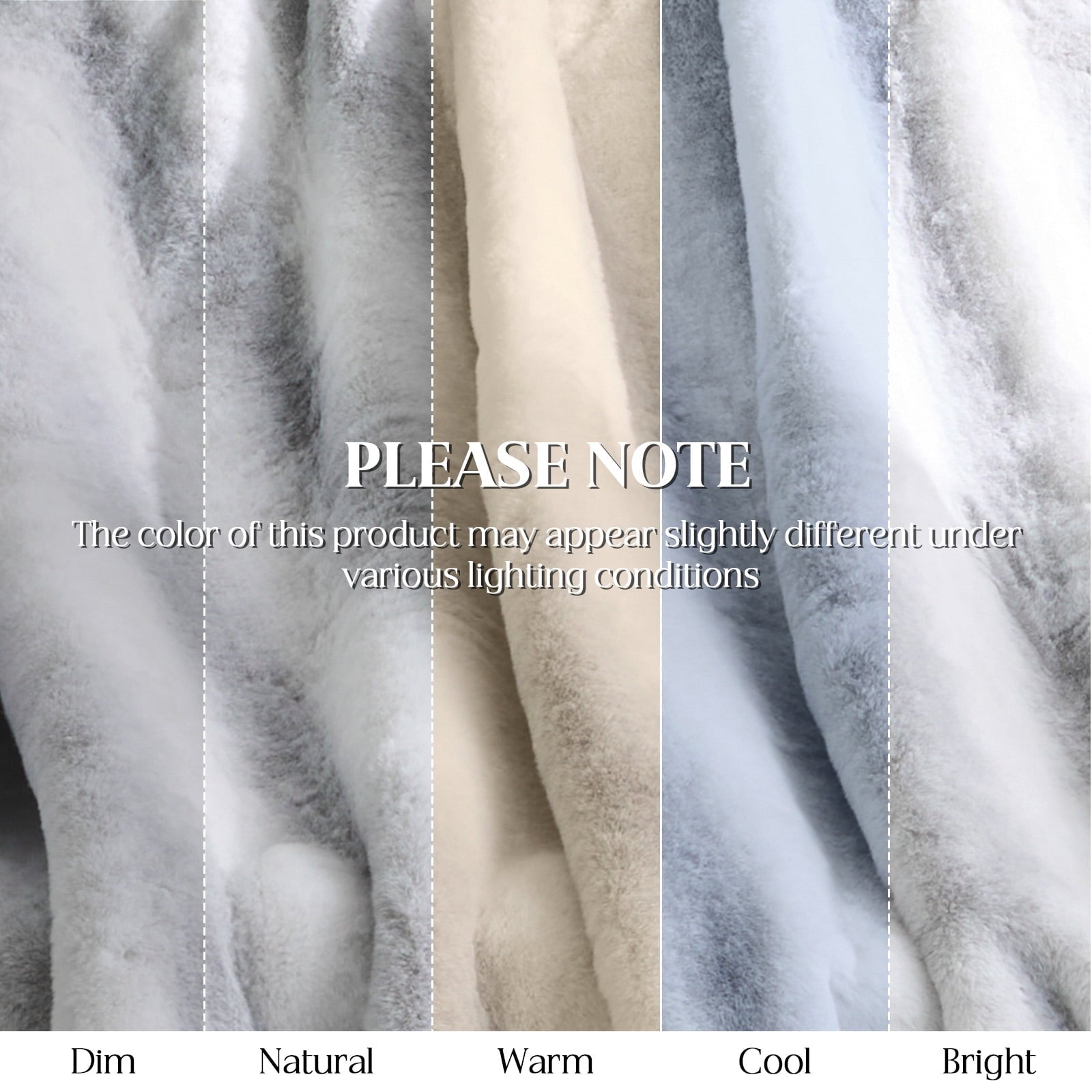 Decorative Knitted Luxury Faux Fur Throw Blanket for Bed Super Thick Warm Fuzzy Blankets for Bedroom Living Room, 60" x 80", White - Cozy Fleece Throw Blanket for Couch & Bed Detail