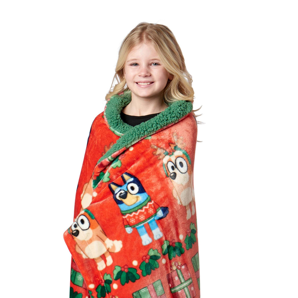 Lightweight Warm Holidays are Nice Silk Touch Throw Blanket with Sherpa Reverse 50 x 60 inches - Cozy Fleece Throw Blanket for Couch & Bed Detail