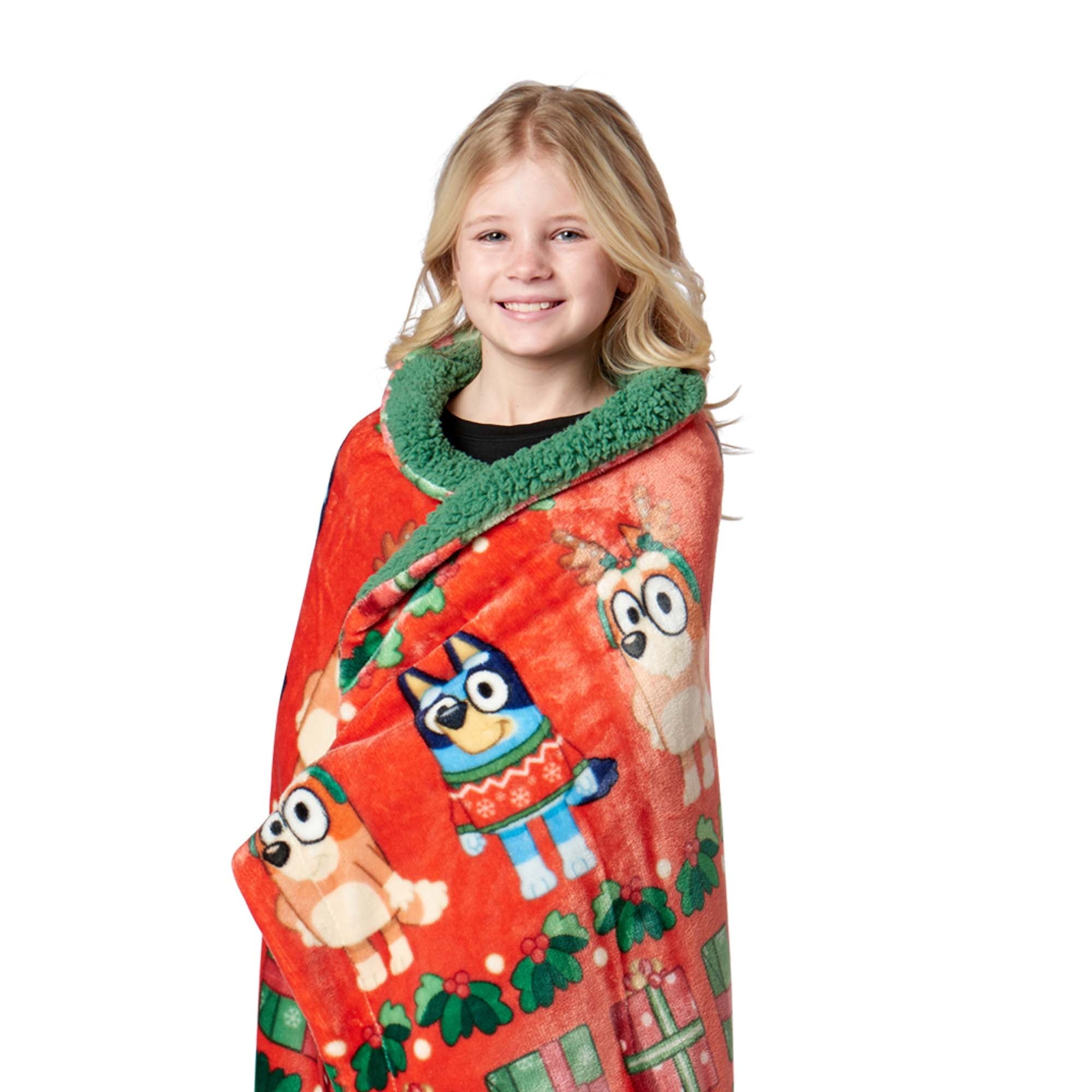 Lightweight Warm Holidays are Nice Silk Touch Throw Blanket with Sherpa Reverse 50 x 60 inches - Cozy Fleece Throw Blanket for Couch & Bed Detail