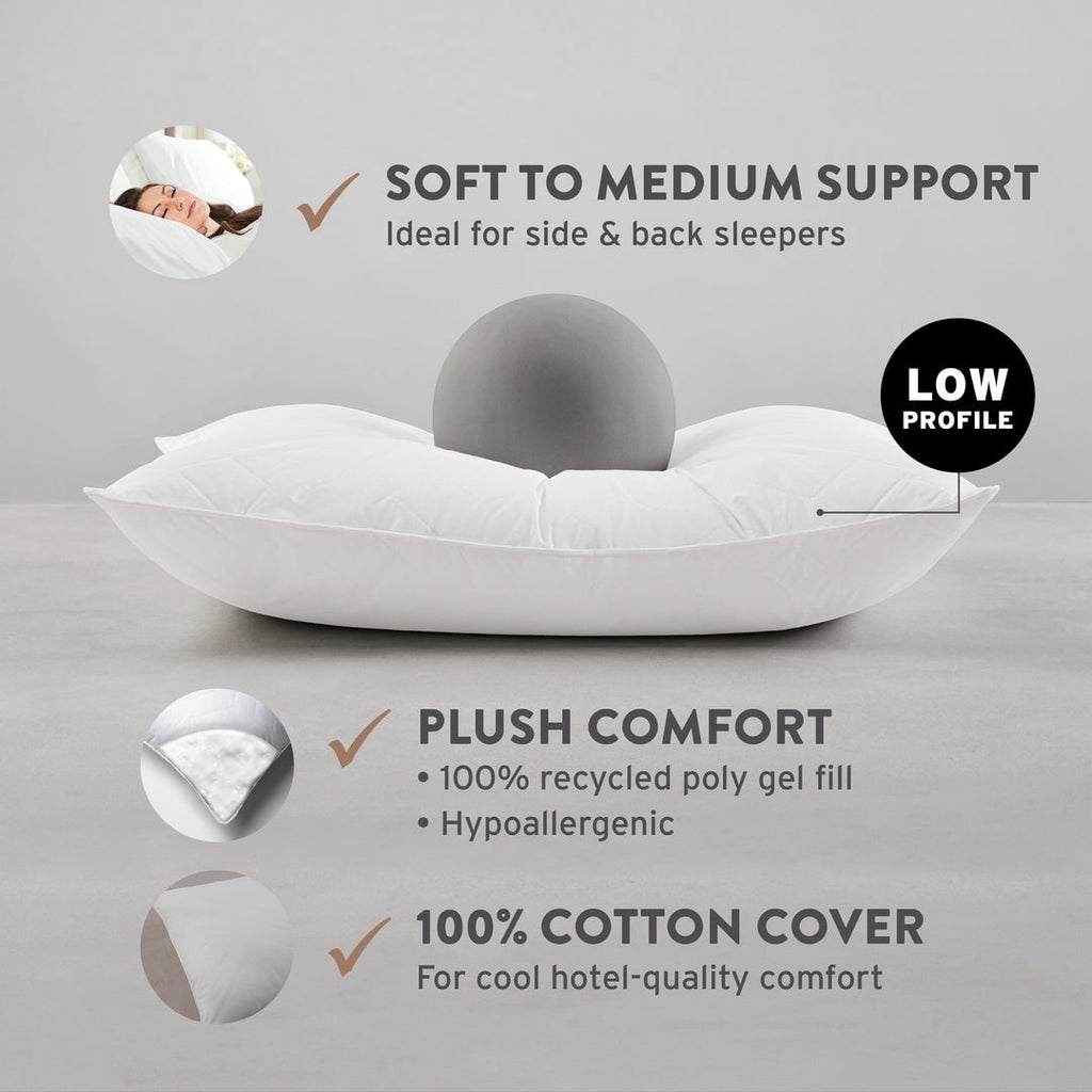 Fluffy Shredded Sahara Nights | Stomach & Back Sleeper Pillow for Adults | , 100% Cotton Case, Gel Fiber Fill | Soft, Machine Washabl... - Hotel Quality Plush Sleeping Pillows Detail