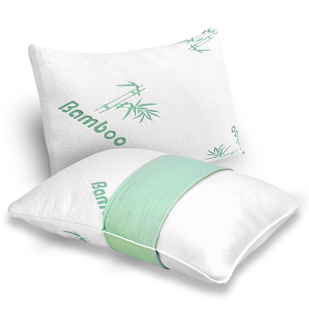 Ergonomic Memory Foam Memory Foam Pillows Queen Size Set of 2 - Cooling Bed Pillows for Sleeping - Back, Stomach, Side Sleeper Soft, Comfy ... - Decorative Throw Pillow Cushion for Sofa & Bed Detail