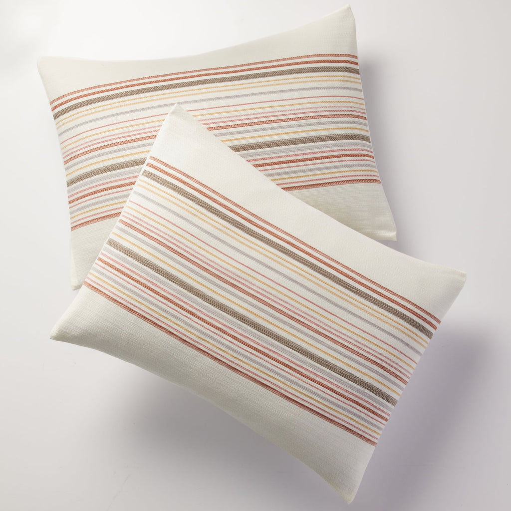 Luxurious Quilted 3-Piece Red Yarn Dye Stripe Comforter Set, Full/Queen - All-Season Down Alternative Comforter Insert Detail