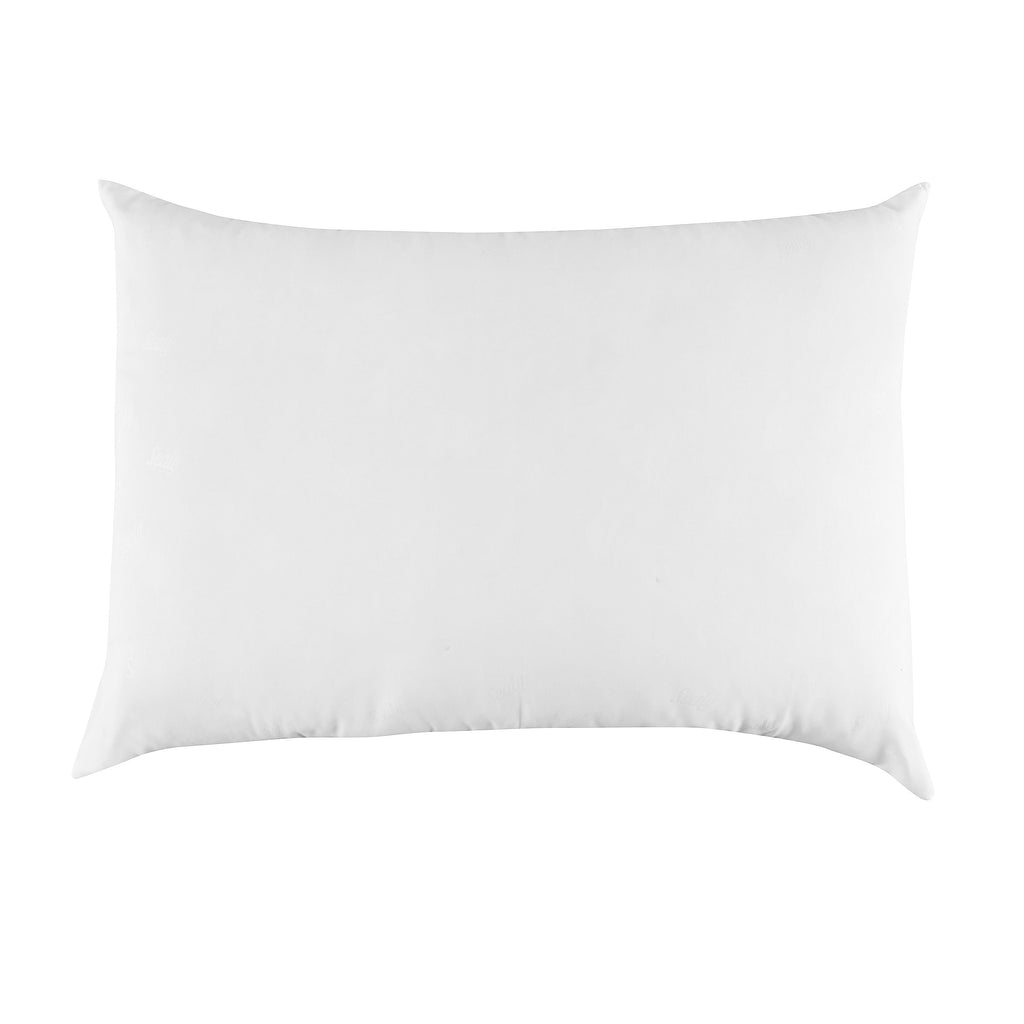 Ergonomic Memory Foam Cotton Fresh Bed Pillow, S/Q, White- 2 Pack Antimicrobial Allergy Defense Fabric - Decorative Throw Pillow Cushion for Sofa & Bed Detail