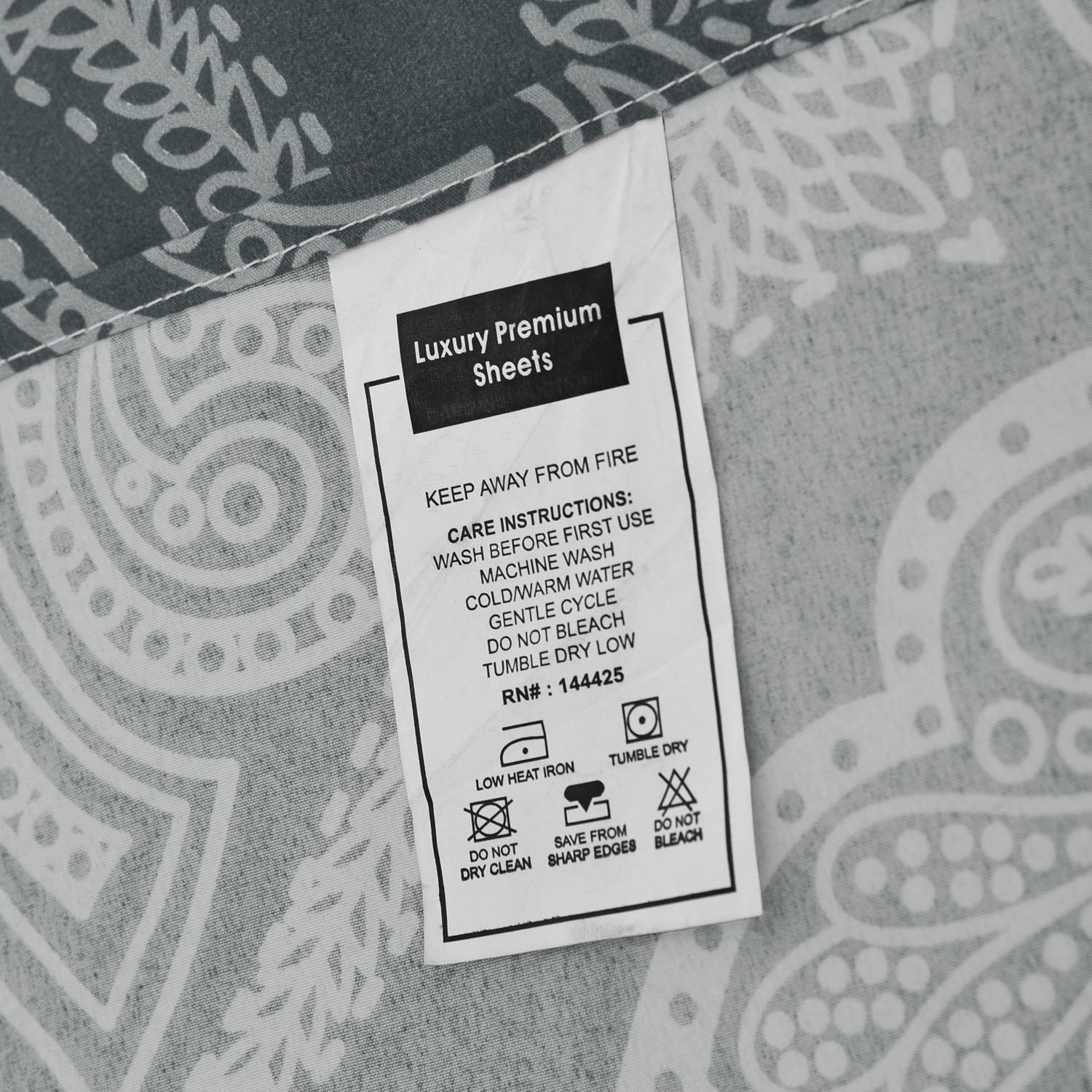 Ultra-Soft Queen Bed Sheets Set - 6 Piece Brushed Microfiber Bed Sheet - Shrinkage and Fade Resistant - (Queen, Grey) - Breathable Egyptian Cotton Flat & Fitted Sheets Detail