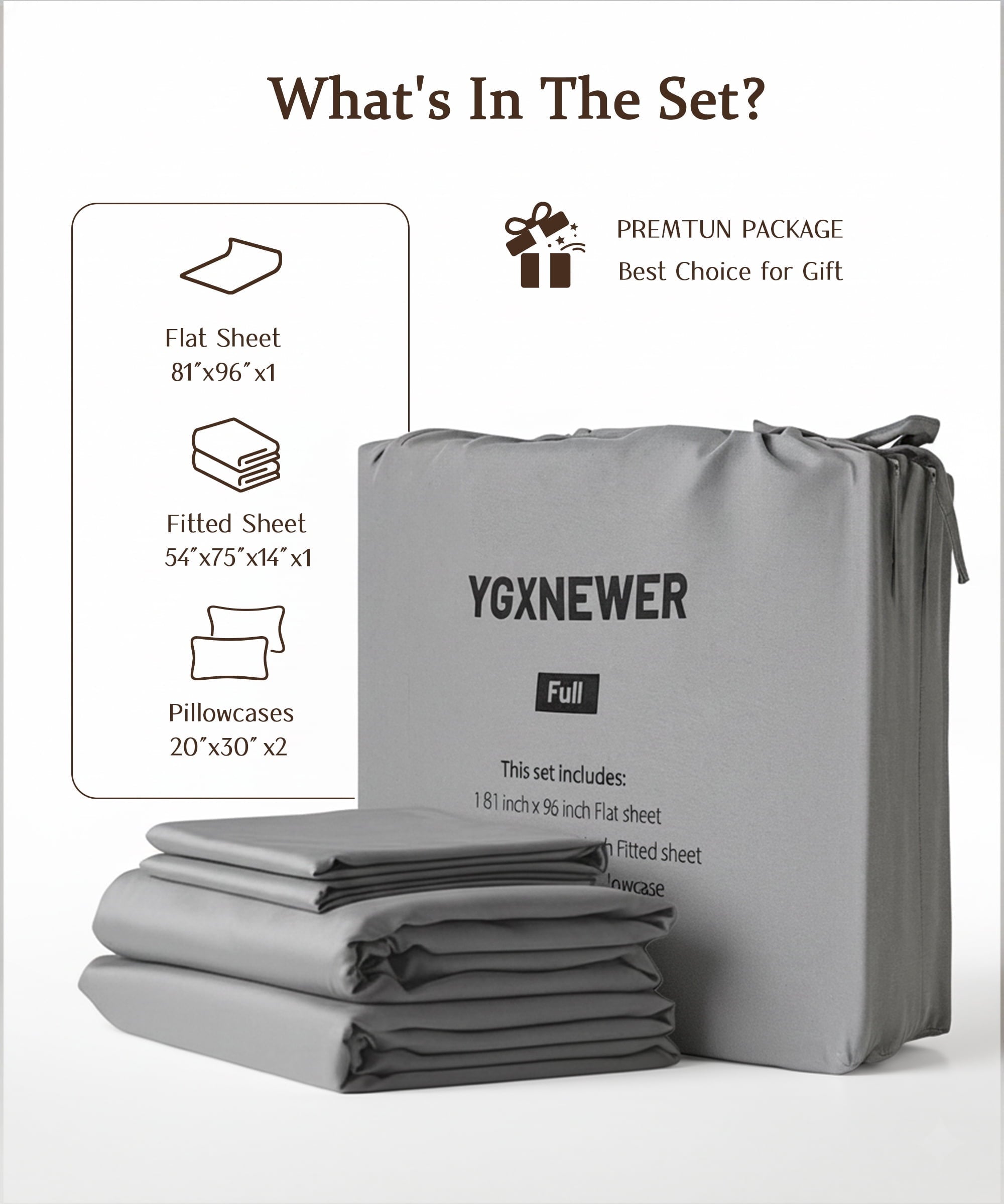 Breathable Luxury Full Size 4 Piece Sheet Set, Comfy Breathable Cooling Bed Sheets Set, Hotel Luxury Bedding, Deep Pockets, Ultra-Soft,... - Luxury Bed Sheet Set with Deep Pockets Detail