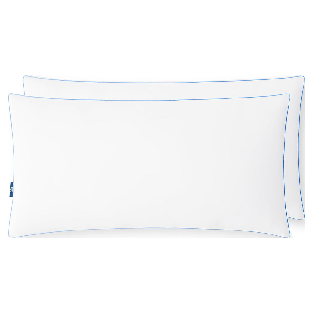 Decorative Plump pedic Extra Firm Bed Pillow, King, 2 Pack, Hypoallergenic - Ergonomic Memory Foam Pillow for Neck Pain Support Detail
