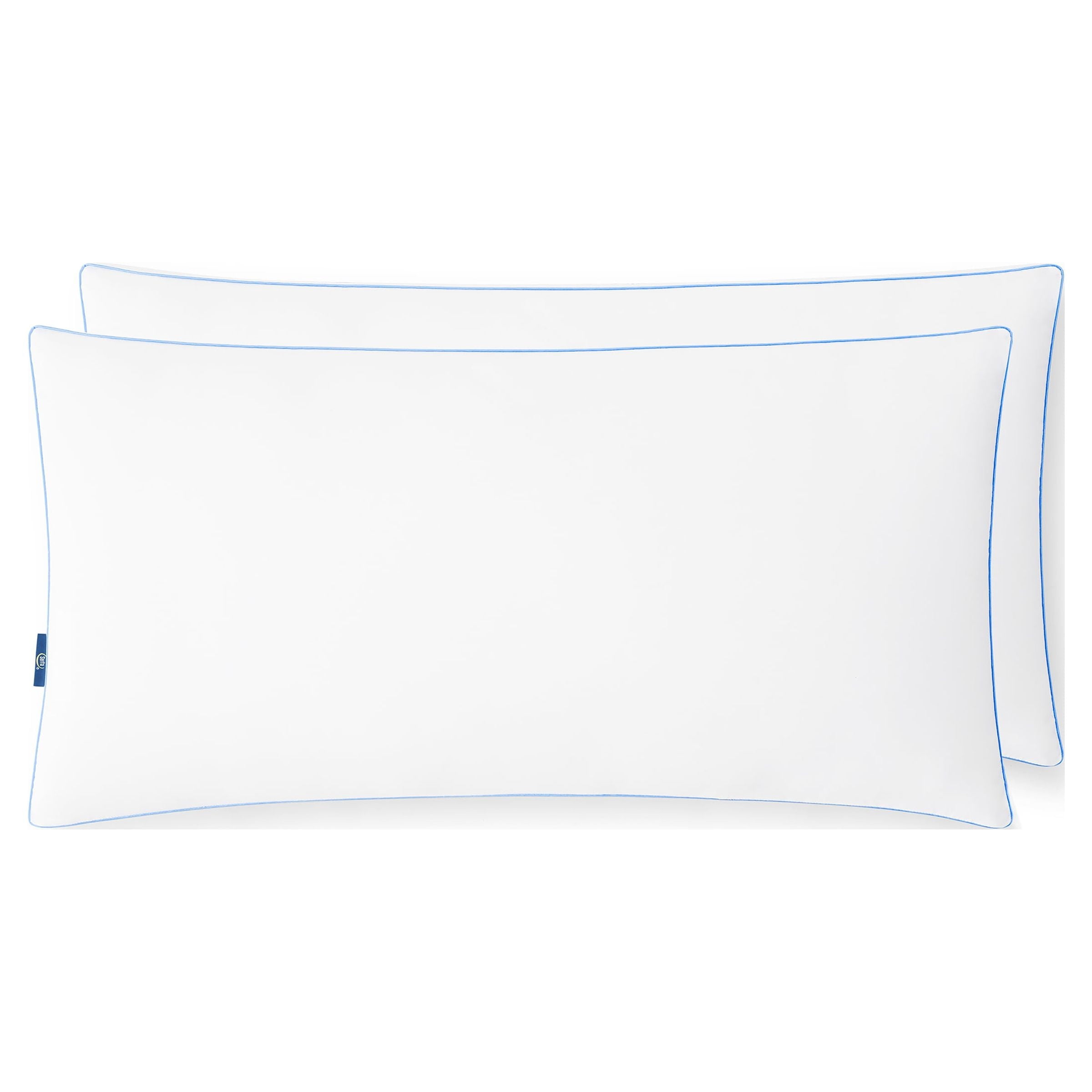Decorative Plump pedic Extra Firm Bed Pillow, King, 2 Pack, Hypoallergenic - Ergonomic Memory Foam Pillow for Neck Pain Support Detail