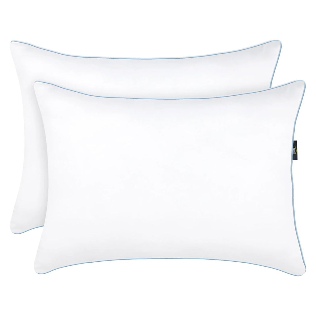 Orthopedic Support Comfy Sleep Eco-Friendly Bed Pillow Standard/Queen (2 Pk) - Decorative Throw Pillow Cushion for Sofa & Bed Detail