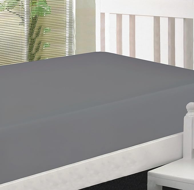 Wrinkle-Resistant Microfiber 2 Twin Fitted Bottom Bed Sheets (2-Pack) 1800 Ultra Soft and Comfy - 39" x 75" Great for Kids Room, Guest ... - Breathable Egyptian Cotton Flat & Fitted Sheets Detail